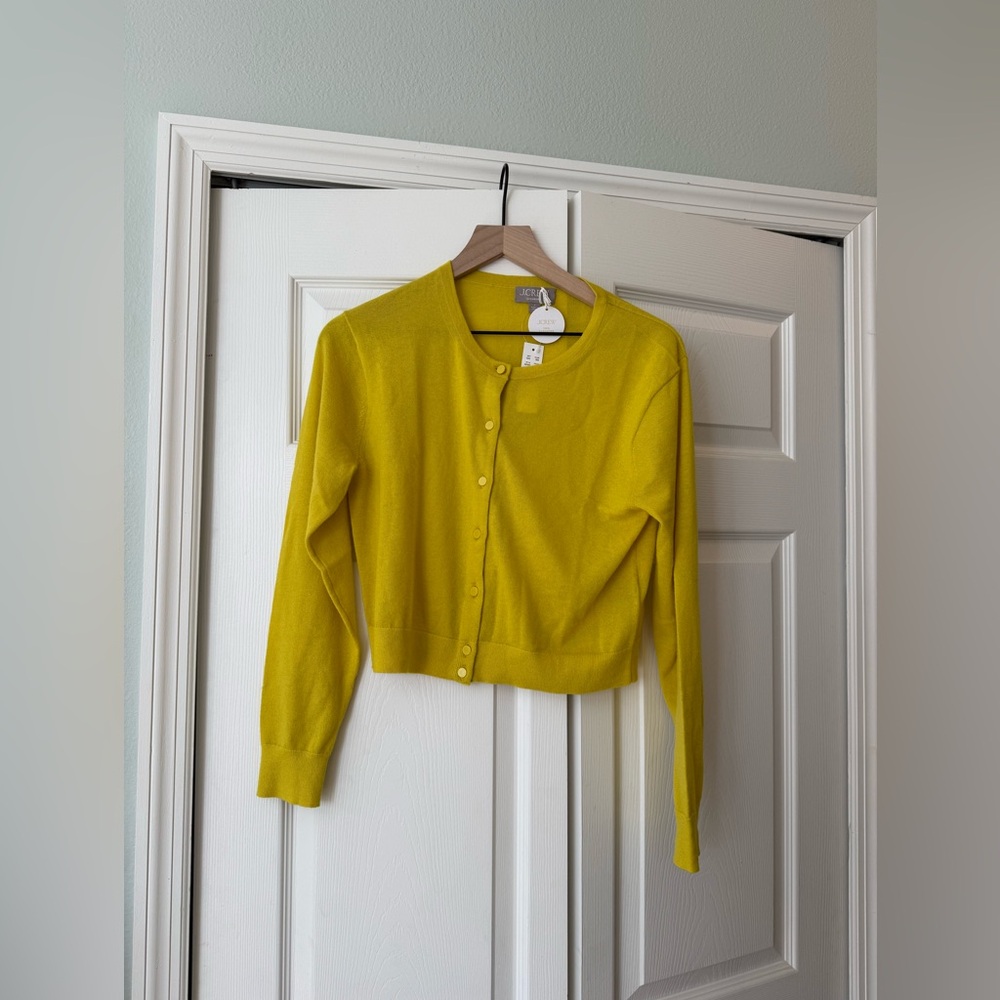 NWT J. Crew Featherweight Cashmere Cardigan size small - Picture 10 of 11
